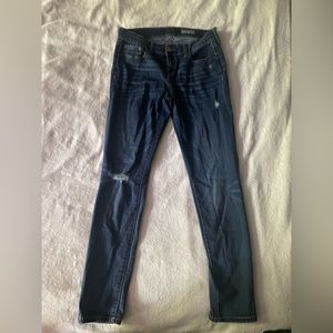 AEROPOSTALE ripped dark wash blue jeans mid rise